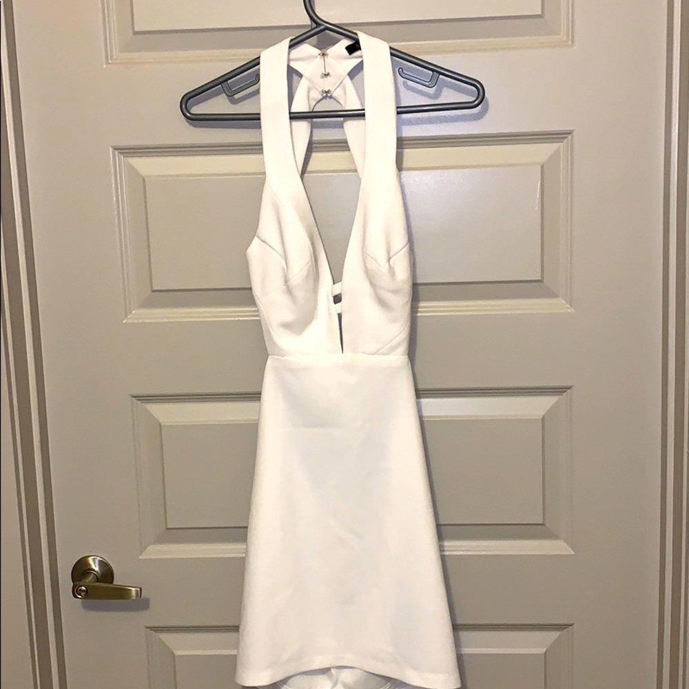 White mini dress